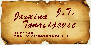 Jasmina Tanasijević vizit kartica